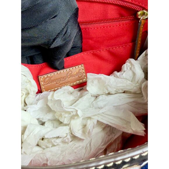 NWOT Dooney & Bourke Small Lexington Tote in Ostrich-Embossed Leather - Picture 12 of 16